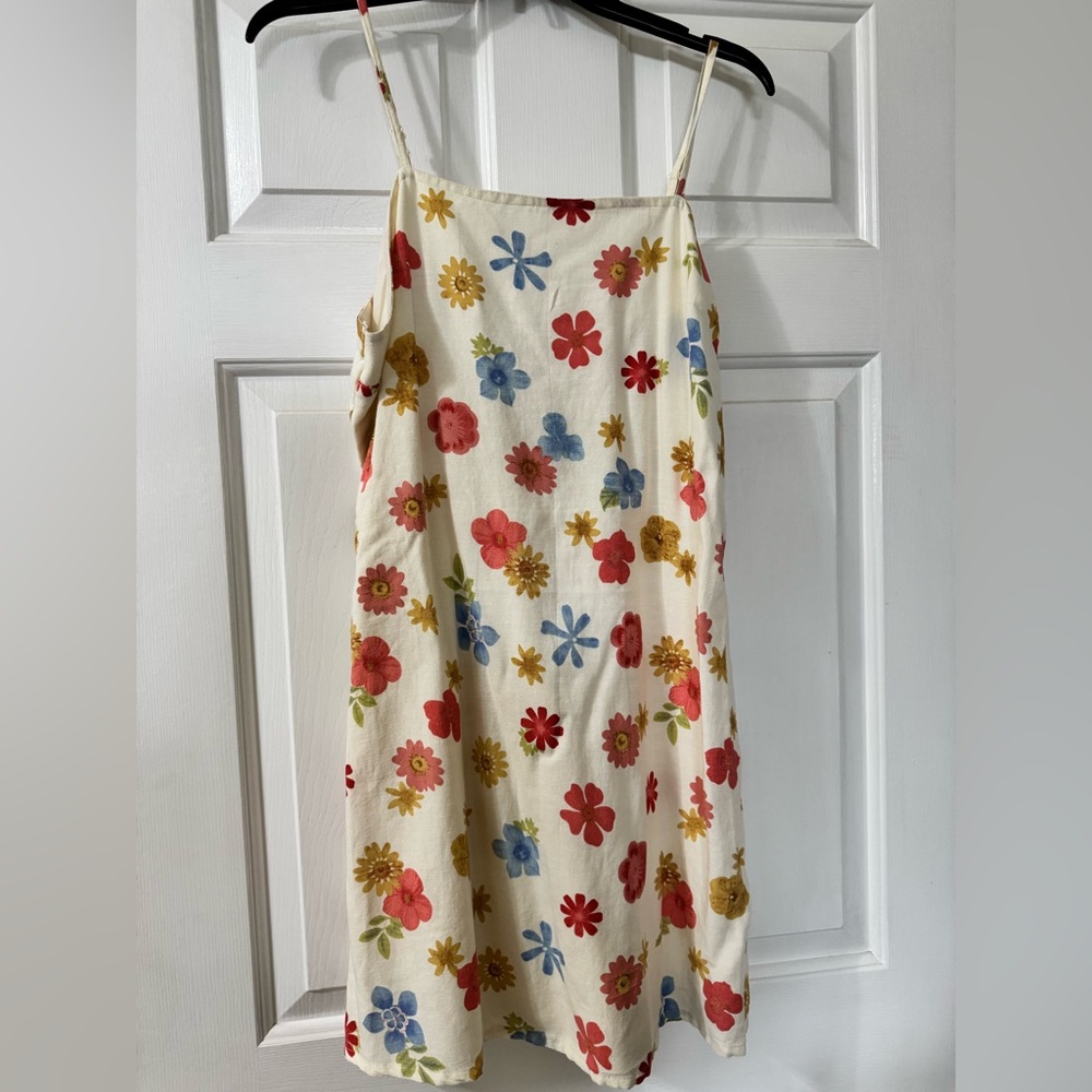 Floral Print Spaghetti Strap Dress